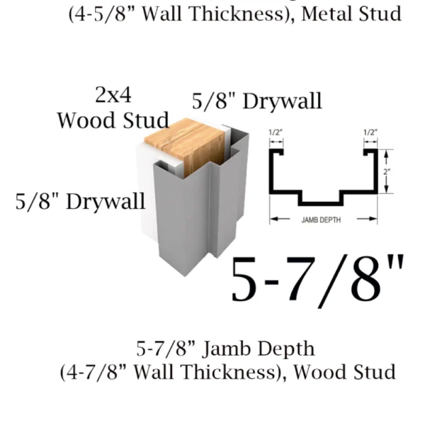 3'0" X 6'8" HM Door For Drywall - Image 2