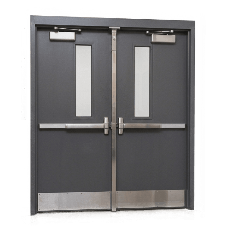 6’0” x 6’8” HM Double Hollow Metal Doors – Commercial Steel Doors (Two Doors 3’0” x 6’8”) - Image 3