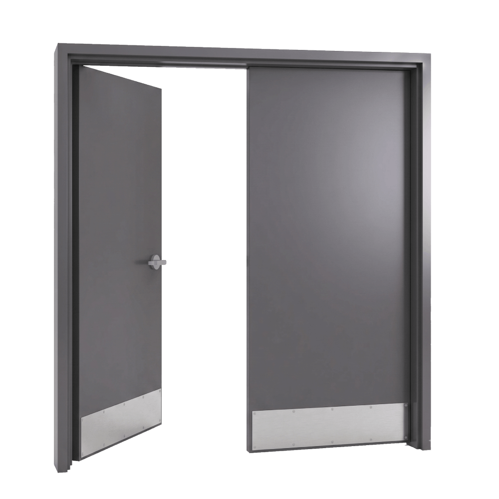 6’0” x 6’8” HM Double Hollow Metal Doors – Commercial Steel Doors (Two Doors 3’0” x 6’8”) - Image 7