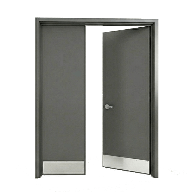 5’0” x 6’8” HM Double Uneven Hollow Metal Doors – (Two Doors: One 3’0” x 6’8” and One 2’0” x 6’8”)