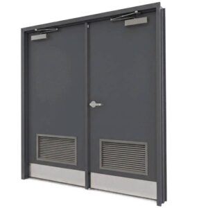 double hollow metal door with two air lovers