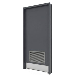 hollow metal door with 24_ X 12_ Air louver