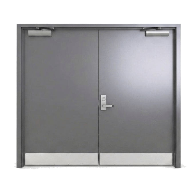 7’0” x 6’8” HM Double Hollow Metal Doors – Commercial Steel Doors (Two Doors 3’6” x 6’8”)